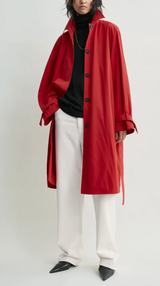 Light spring trench poppy