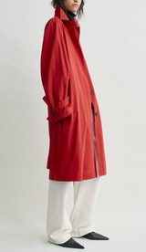 Light spring trench poppy