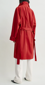 Light spring trench poppy