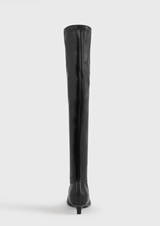 Day nappa knee-high boots black