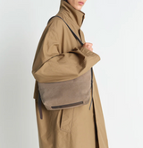 SMALL BELTED TOTE BAG IN COTTON CANVAS