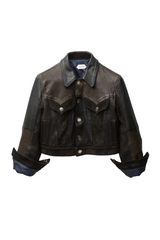 Leather Slim Blouson