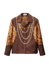 Printed Silk Twill Shirt