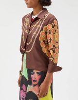 Printed Silk Twill Shirt