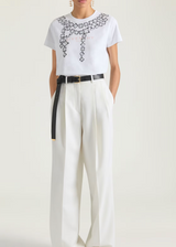 New T-shirt in cotton with Deconstructed Crystals print