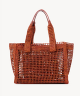 SUMMER BANANA EAST-WEST TOTE BAG IN RAFFIA
