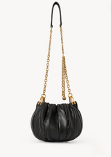 CHLOÉ PLISSÉ SHOULDER BAG WITH CHAIN IN PLEATED LEATHER