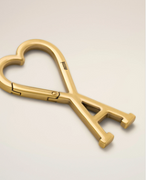 GOLD METAL AMI DE COEUR HOOK KEYRING