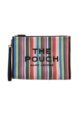 THE STRIPE MESH LARGE POUCH