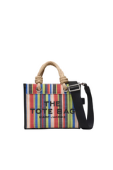 THE STRIPE MESH SMALL TOTE BAG
