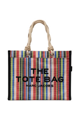 THE STRIPE MESH LARGE TOTE BAG