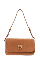 Love Bag Click Soft Horizontal Handle medium crossbody bag in suede