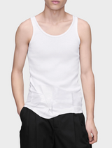 Taped Cotton Tank Top