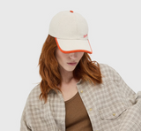 Golfer Baseball Cap With Leather Details