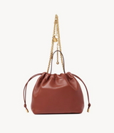 SMALL CHLOÉ ICONS SHOULDER BAG WITH CHAIN IN SOFT LEATHER