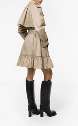 Short Gabardine Tillydrine Trench Coat