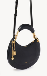SMALL CHLOÉ BANANA ZIPPED HOBO IN SOFT LEATHER