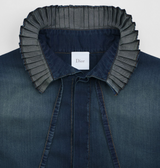 Long Blouse with Tied Collar
