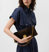 Vivian Suede Clutch