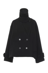 OVERSIZED SHORT COAT IN WOOL