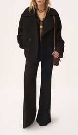 OVERSIZED SHORT COAT IN WOOL