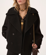OVERSIZED SHORT COAT IN WOOL