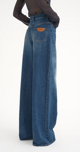 WIDE-LEG JEANS IN DENIM