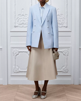 Mid-Length Belted Skirt