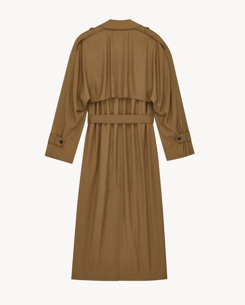 TRENCH COAT IN COTTON TWILL – LISKAFASHION
