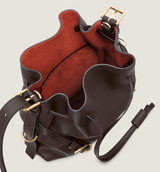Small Voyou Bucket bag in shiny leather