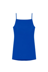 Sliced mini dress in crepe cady