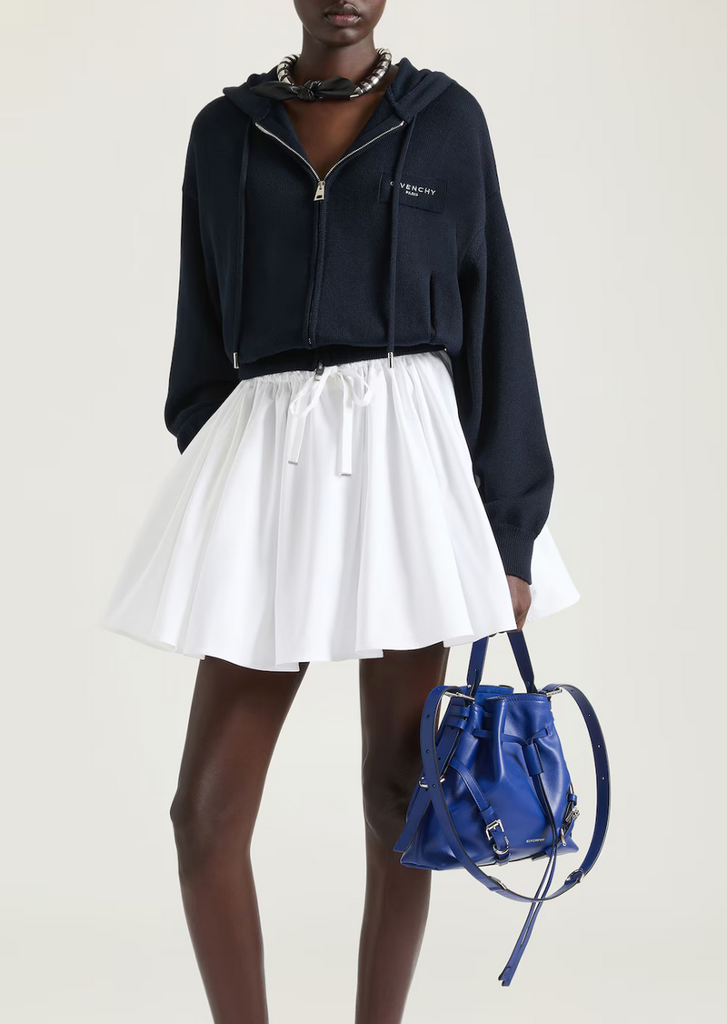Zipped hoodie in wool and cotton with Givenchy Paris – LISKAFASHION