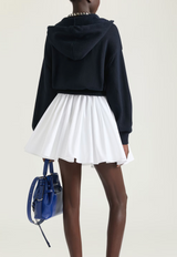 Zipped hoodie in wool and cotton with Givenchy Paris