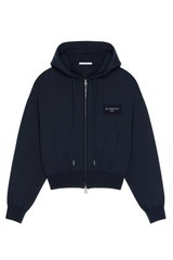 Zipped hoodie in wool and cotton with Givenchy Paris