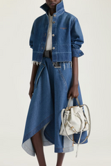 Shirt in medium blue denim