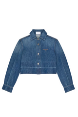 Shirt in medium blue denim