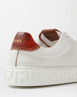 Greca Leather Sneakers