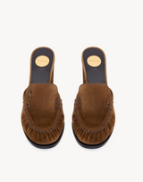 LE LOAFER MULES IN SUEDE