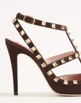 Rockstud Suede Pumps 100mm