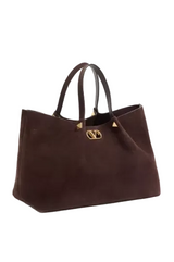 Valentino Garavani Large Shopping Bag in Soft Suede