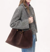 Valentino Garavani Large Shopping Bag in Soft Suede