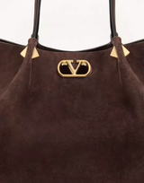 Valentino Garavani Large Shopping Bag in Soft Suede