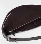 LARGE QUIVER CLIP BAG IN SUEDE LEATHER