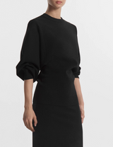 Crewneck Tunic Top in Stretch Knit