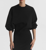 Crewneck Tunic Top in Stretch Knit