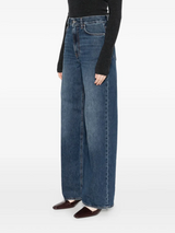 Wide leg denim dark blue