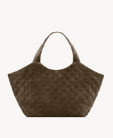 ICARE MEDIUM IN QUILTED SUEDE