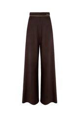 Chocolate Wide-Leg Trousers