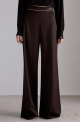 Chocolate Wide-Leg Trousers