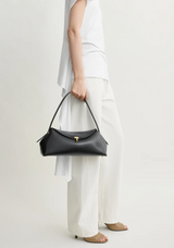 T-lock leather shoulder black